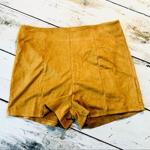Suede Like Boutique Shorts